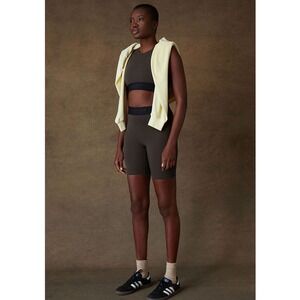 Fear of God Essentials Women's Brown Biker Shorts & Crop Tank Set Small